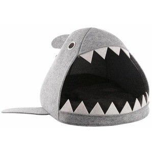 Tierbett ZELLER PRESENT Hai Tierbetten Gr. B/H/L: 45 cm x 32 cm x 38 cm, grau Katzenkörbe -kissen Tierbetten Filz, 45x38x32 cm