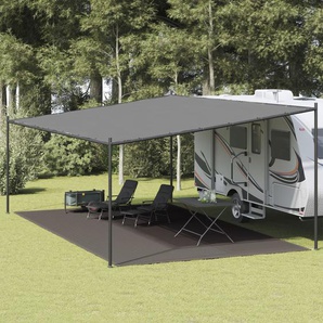 Zeltteppich 400x800 cm Anthrazit HDPE