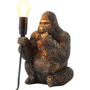 Zen Et Ethnique - Signes Grimalt Fußlampenmöbel Gorilla Formlampen grau 17x18x24cm 27419