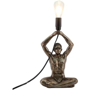 Zen Et Ethnique - Signes Grimalt Fußlampenmöbel Mannlampen graue Lampe 10x16x31cm 27418