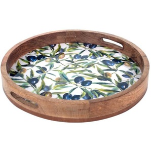 Zen Et Ethnique - Signes Grimalt Küchenschale Boxen und Tabletts mit Rundschalen -Boxen und Tabletts 5x35x35cm 25183