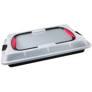 Zenker Backblech, Anthrazit, Metall, rechteckig, 29.5x7.5x42.5 cm, antihaftbeschichtet, Backen, Backformen, Backbleche