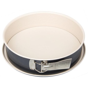 Zenker Springform Creme Noir, Anthrazit, Creme, Metall, rund, 7 cm, antihaftbeschichtet, Backen, Backformen, Springformen