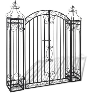 Zierendes Gartentor Schmiedeeisen 122×20,5×134 cm