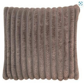 Zierkissen, Grau, Textil, Füllung: Polyester, 45x45 cm, Wohntextilien, Kissen, Dekokissen