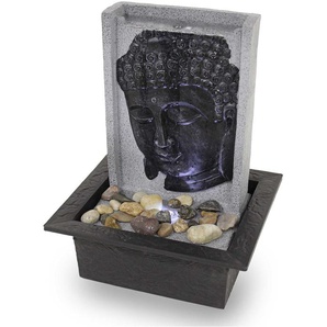 Zimmerbrunnen Dekobrunnen FoBuddha Head mit LED 10868