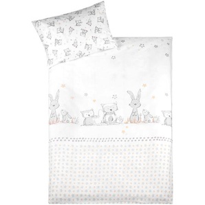 Zöllner Babybettwäsche 2019/2020, Weiß, Textil, 100 cm, Made in Germany, Textiles Vertrauen - Oeko-Tex®, schadstoffgeprüft, Babyheimtextilien, Babybettausstattung, Babybettwäsche