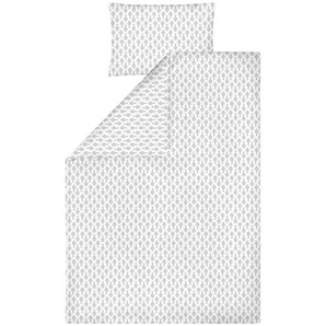 Zöllner Bettwäsche 2-teilig - weiß - 100% Baumwolle Jersey - 100 cm | Möbel Kraft