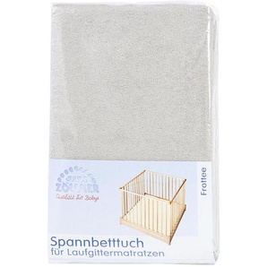 Zöllner Kinderspannbetttuch, Taupe, Textil, 68-90x95-95 cm, bügelfrei, Rundumgummi, weich, hautsympathisch, Schlafen, Babybett-Ausstattung,