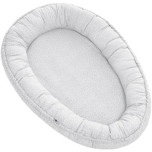 Zöllner Kuschelnest Nido, Grau, Textil, Graphik, Füllung: Faserbällchen, 58x10 cm, Oeko-Tex® Standard 100, Made in Germany, Hohenstein, Babyheimtextilien, Babynestchen, Kuschelnest