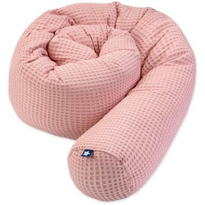 Zöllner Nestchenschlange, Altrosa, Terracotta, Textil, Uni, Füllung: Faserbällchen, 14x180 cm, Textiles Vertrauen - Oeko-Tex®, Made in Germany,
