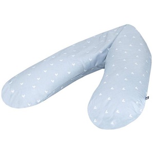 Zöllner Stillkissen Bears Family , Blau , Textil , 42 L , Füllung: EPS Mikroperlen,EPS Mikroperlen , Made in Germany, Oeko-Tex® Standard 100 , Bezug abnehmbar, waschbar, schadstoffgeprüft, mit Reißverschluss , Babyernährung, Stillkissen