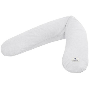 Zöllner Stillkissen Terra Musselin , Hellgrau , Textil , 42 L , Füllung: Mikroperlen , Made in Germany, Oeko-Tex® Standard 100 , Bezug abnehmbar, waschbar, schadstoffgeprüft , Babyernährung, Stillkissen