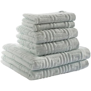 Zoeppritz Frottierset Water Legacy , Hellblau , Textil , 6-teilig , saugfähig, angenehm weich, hochwertige Qualität , Badtextilien, Handtücher