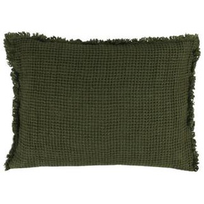 Zoeppritz Kissenhülle Honeybee, Dunkelgrün, Textil, Uni, 40 cm, hochwertige Qualität, Wohntextilien, Kissen, Kissenbezüge