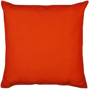 Zoeppritz Kissenhülle, Orange, Rost, Dunkelorange, Textil, Uni, 80 cm, bügelleicht, Wohntextilien, Kissen, Kissenbezüge