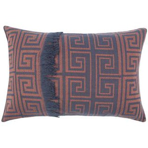 Zoeppritz Kissenhülle Sunny Leg, Rost, Kirschrot, Graubraun, Textil, 40 cm, hochwertige Qualität, Wohntextilien, Kissen, Kissenbezüge