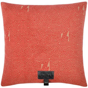 Zoeppritz Kissenhülle Soft-Fleece-Legacy, Rot, Textil, 50 cm, hochwertige Qualität, formstabil, langlebig, Wohntextilien, Kissen, Kissenbezüge