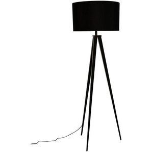 Zuiver Stehleuchte, Schwarz, Textil, rund,rund, 157 cm, Fußschalter, Lampen & Leuchten, Innenbeleuchtung, Stehlampen, Stehlampen