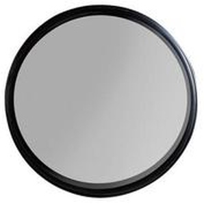 Zuiver Wandspiegel, Schwarz, Metall, Glas, rund, 36x36x7.5 cm, in verschiedenen Größen erhältlich, Spiegel, Wandspiegel