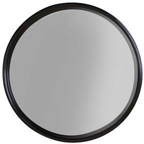 Zuiver Wandspiegel , Schwarz , Metall, Glas , rund , 60x60x7.5 cm , in verschiedenen Größen erhältlich , Badezimmer, Badezimmerspiegel, Badspiegel