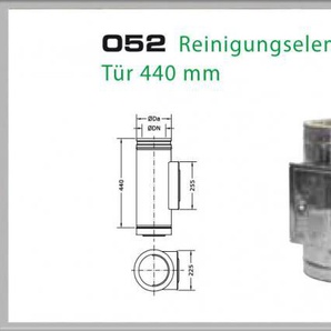 Zusätzliche Reinigungöffnung für Schornsteinsets 200mm DW