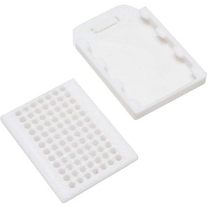 Zweiteiliger Universalklebeträger Kunststoff Weiß