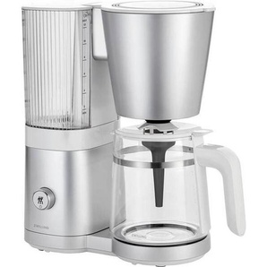 Zwilling Filterkaffeemaschine Zwilling Enfinigy Silver, Silber, Glas, 1,5 L,1500 ml, Betriebskontrollleuchte, Warmhalteplatte, Timerfunktion,