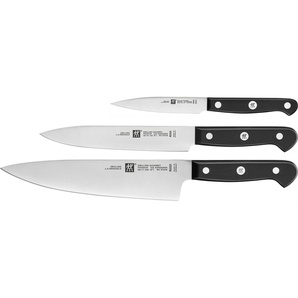 Zwilling Messer-Set Gourmet (Set, 3-tlg., 1 Spickmesser 10 cm, 1 Fleischmesser 16 cm & 1 Kochmesser 20 cm), Made in Germany, FRIODUR eisgehärtete Klingen, Sonderschmelze