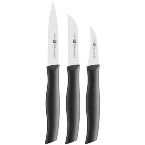 Zwilling Messerset Twin Grip, Kunststoff, 3-teilig, ergonomischer Griff, rostfrei, Kochen, Küchenmesser, Messersets