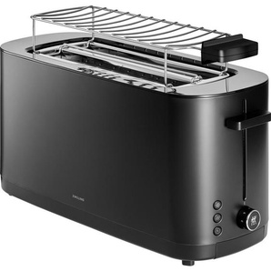 Zwilling Toaster Zwilling Enfinigy, Schwarz, Metall, Brötchenaufsatz, Auftaufunktion, Aufwärmfunktion, Bagel-Funktion, Küchengeräte, Toaster