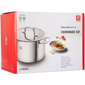 Zwilling TrueFlow - Cookware set with cover - 5 items - round - silver