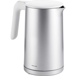 Zwilling Wasserkocher Enfinigy, Silber, Metall, Kunststoff, 1,5 L, automatische Abschaltung, Trockengehschutz, Überhitzungsschutz, 360°-Sockel,