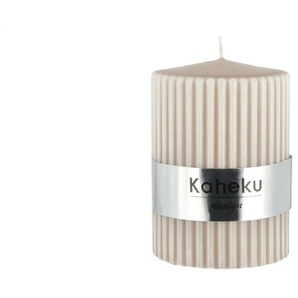 Zylinderkerze Powder - beige - Materialmix - 10 cm - 7.0 | Möbel Kraft
