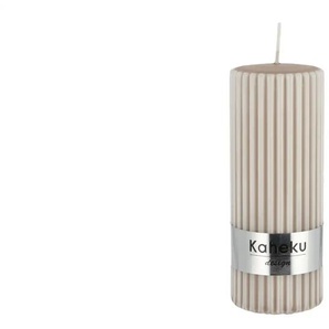 Zylinderkerze Powder - beige - Materialmix - 15 cm - 5.8 | Möbel Kraft