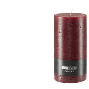 Zylinderkerze - rot - Wachs - 19 cm - 10.0 | Möbel Kraft
