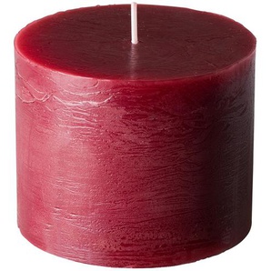 Zylinderkerze   Rusti ¦ rot ¦ Wachs ¦ Maße (cm): H: 8  Ø: 10